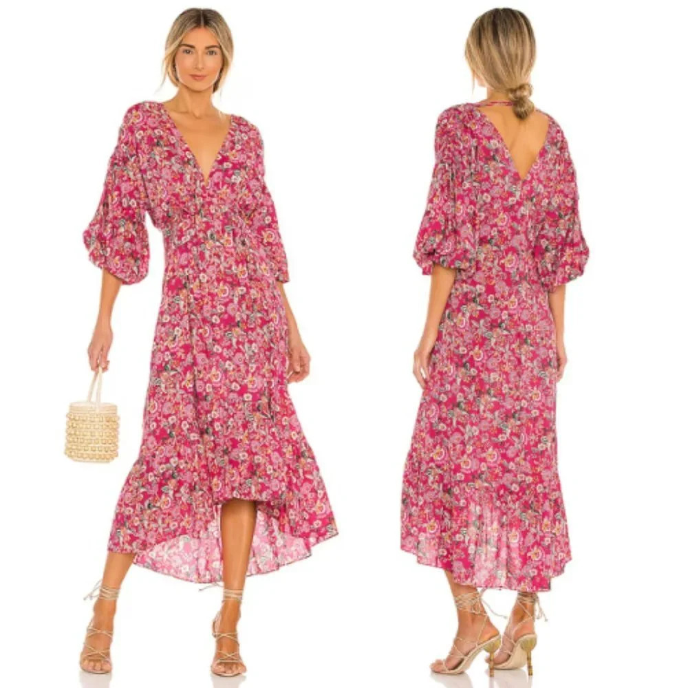 Misa Los Angeles Johanna Dress In pink Falaise Floral 17476 - Picture 5 of 15